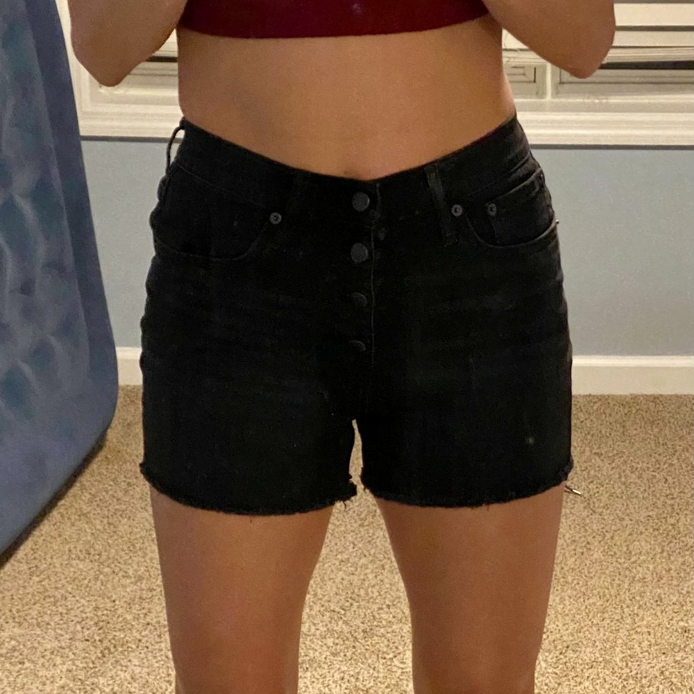 NWT J.Crew Black Denim Shorts